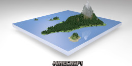 [Wallpaper] Jour 118 : Minecraft Island 3D