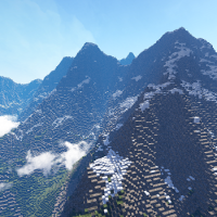 [Wallpaper] Jour 311 : Minecraft Moutains