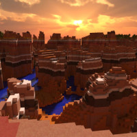 [Wallpaper] Jour 323 : Minecraft Mesa Biome