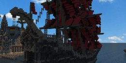 [Wallpaper] Jour 328 : Fantasy Minecraft Ship